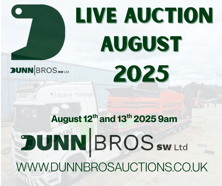 Commercial,  Plant, Machinery and Agricultural Equipment - LIVE August 2025